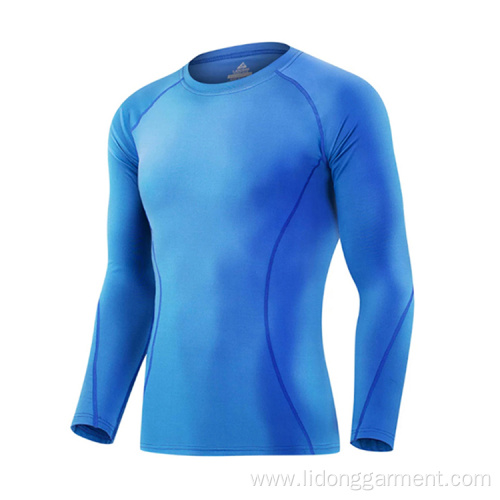 Long Sleeves Gym Fitness Men's Tight Tops Wholesale